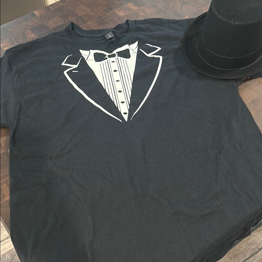 Gildan Black Tuxedo Graphic Tee